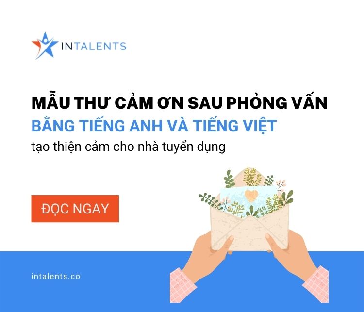 Mẫu thư cảm ơn sau phỏng vấn tiếng anh và tiếng việt