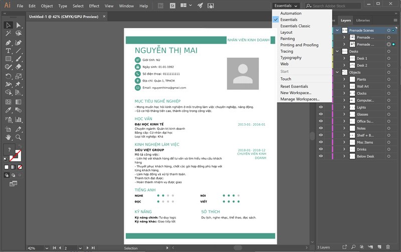 Adobe Illustrator: Phần mềm thiết kế đồ họa, tạo CV chuyên nghiệp